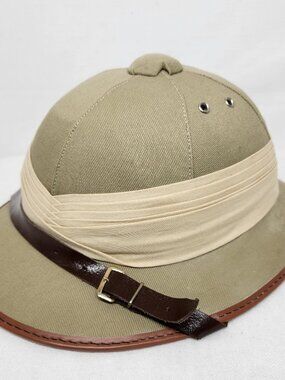 Vintage Sun Shade African Safari Pith Helmet Size 59cm
